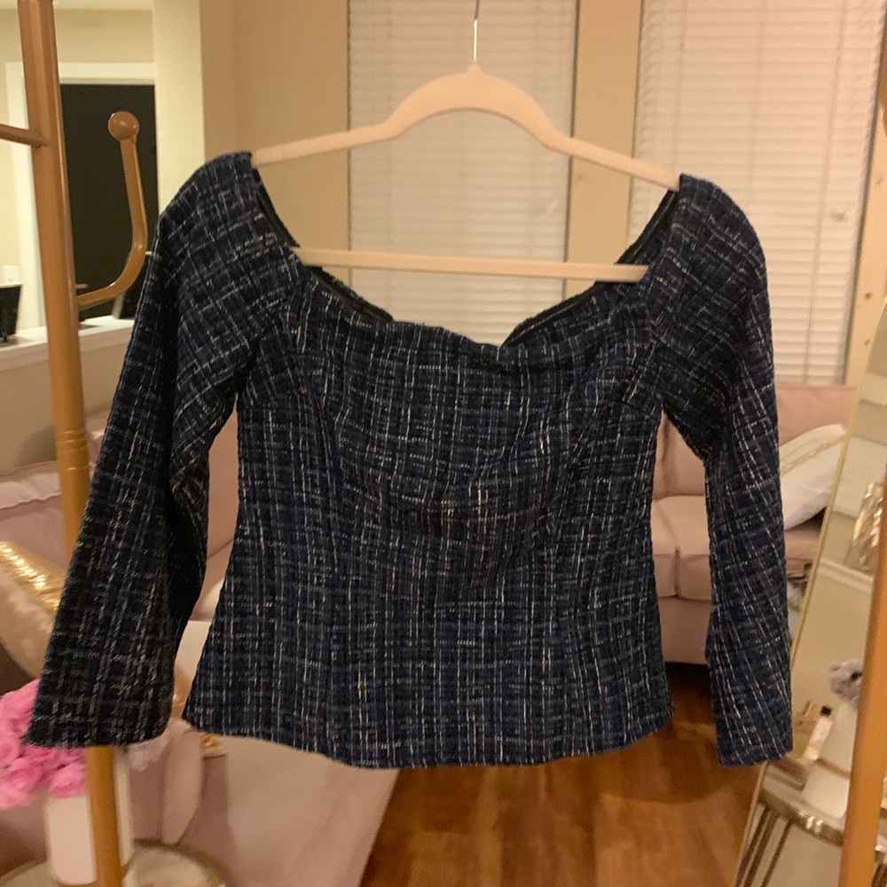 Zara tweed top
